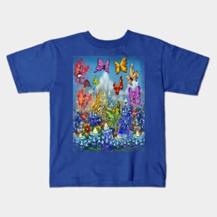 Wildflowers with Pixies Kids T-Shirt